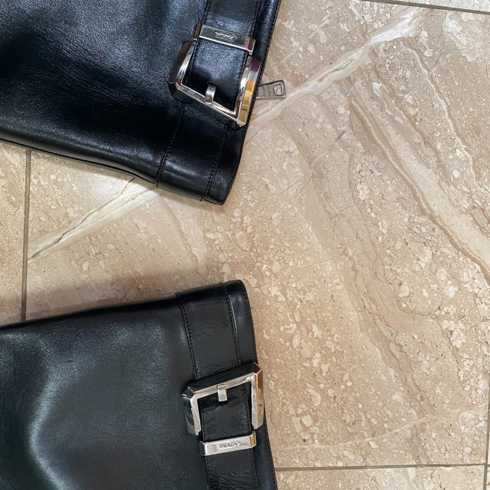 PRADA Leather Boots - Size: 8.5 | IT 38.5 - Picture 6 of 10